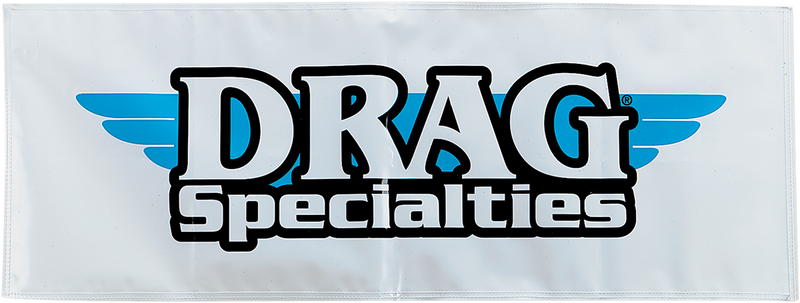 Drag Specialties 2.5' x 8' Banner with Two-Color Plastic Exterior and Eyelets