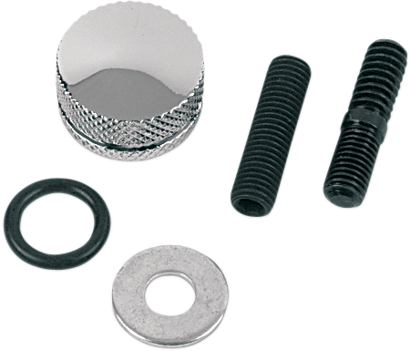 DRAG SPECIALTIES Chrome Seat Mounting Knob with Knurled Edge - Part 902132 SC-1
