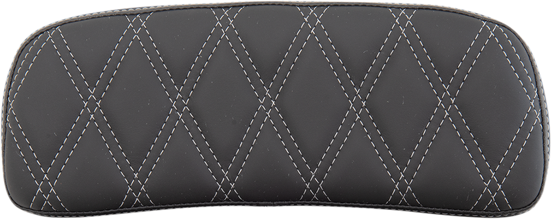 DRAG SPECIALTIES SEATS, DRAG SPECIALTIES SEATS Chopped Tour-Pak Pad - Double Diamond Black/Silver (Part #0822-0433)