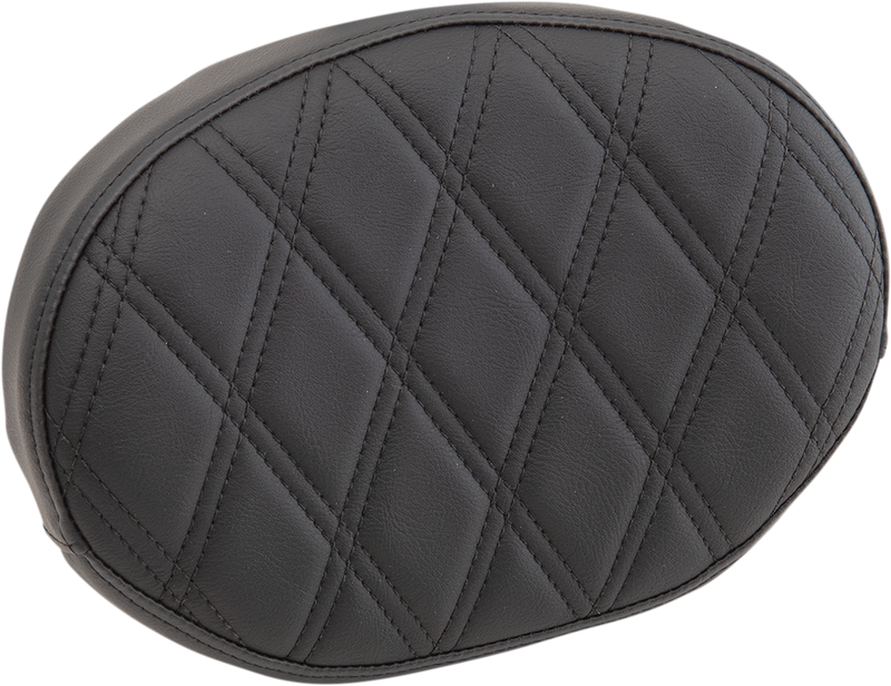 DRAG SPECIALTIES SEATS, Drag Specialties Seats Sissy Bar Pad - Double Diamond Black for Harley-Davidson - Part #0822-0446