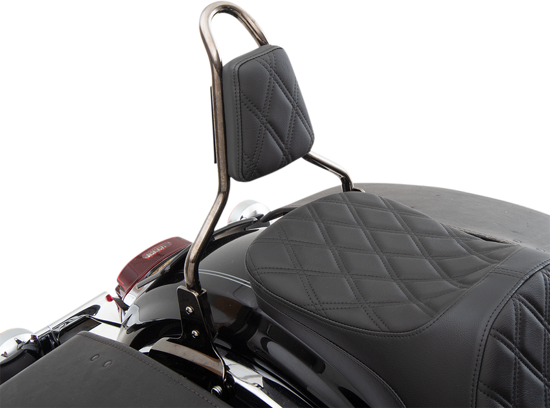 DRAG SPECIALTIES SEATS, DRAG SPECIALTIES SEATS Tapered Backrest Pad - Double Diamond - Black Stitch (Part 0822-0449)