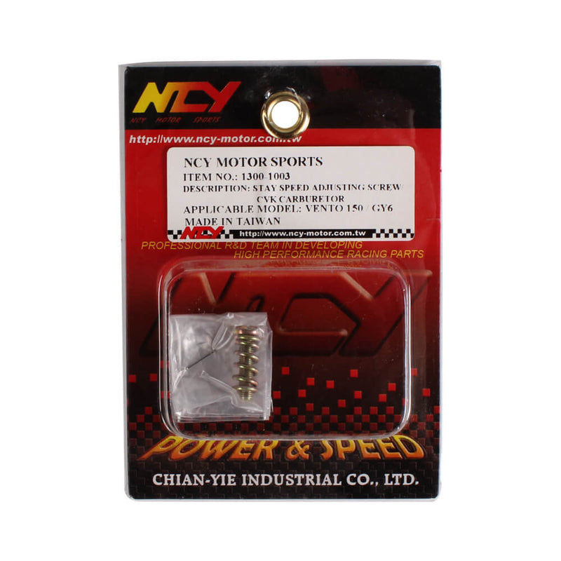 NCY Idle Screw for CVK Carburetors; GY6, 139QMB