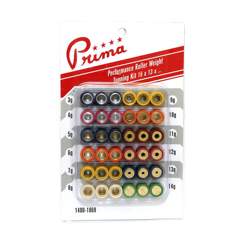 Prima Roller Weight Tuning Kit - 16x13 - 3g to 14g