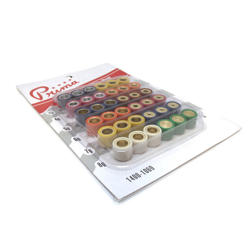 Prima Roller Weight Tuning Kit - 16x13 - 3g to 14g
