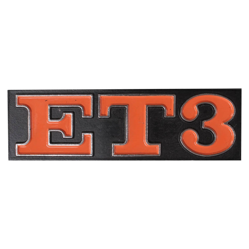 Emblem (rear) ; ET3