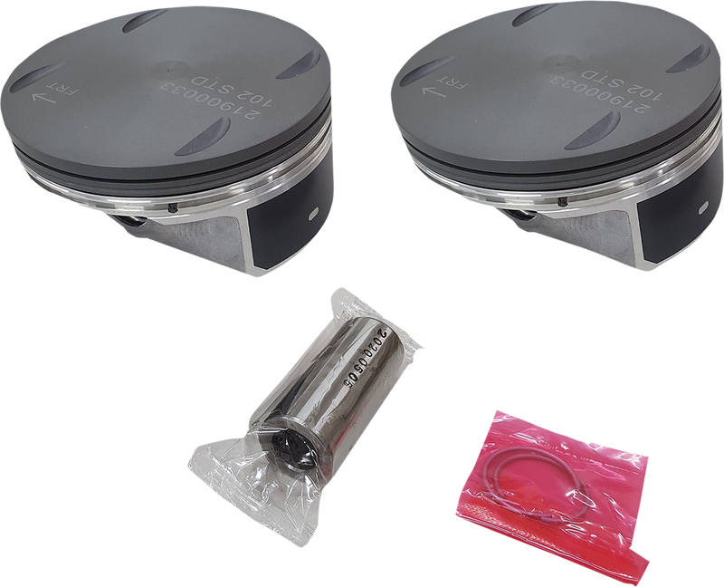 DRAG SPECIALTIES, Drag Specialties Piston Kit - 4.000 Inch Standard for 114-Inch M8 Engines (Part #21900048-STD)