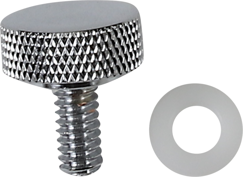 DRAG SPECIALTIES, DRAG SPECIALTIES Seat Knob - Smooth Chrome Finish, 1/4"-20 Thread - Part 370282