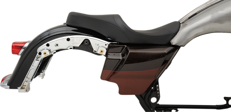 DRAG SPECIALTIES SEATS, DRAG SPECIALTIES SEATS Low Touring Seat with Solar Reflective Leather for Harley FL 2008-2023 – Part #0801-1069