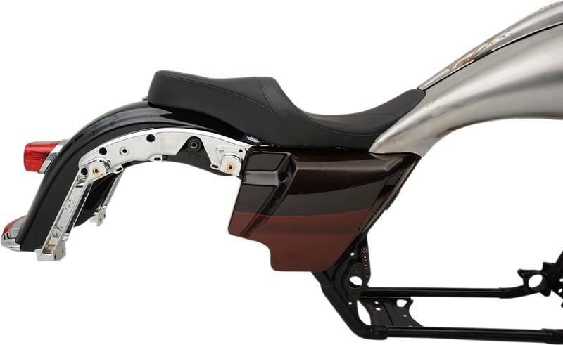 DRAG SPECIALTIES SEATS, DRAG SPECIALTIES SEATS Low Touring Seat with Solar Reflective Leather for Harley FL '08-'23 – Part #0801-1075