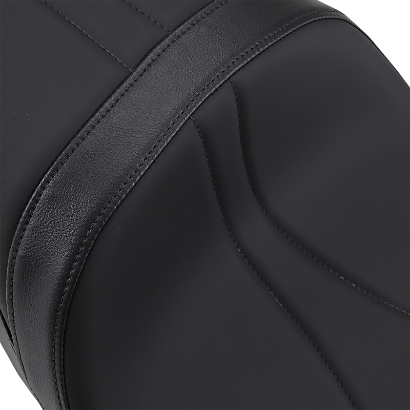 DRAG SPECIALTIES SEATS, DRAG SPECIALTIES SEATS Low Touring Seat with Solar Reflective Leather for Harley FL '08-'23 – Part #0801-1075