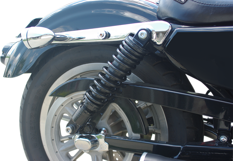 DRAG SPECIALTIES SHOCKS, Drag Specialties C16-0154AB Premium Ride-Height Adjustable Shocks - 13 inch - Black