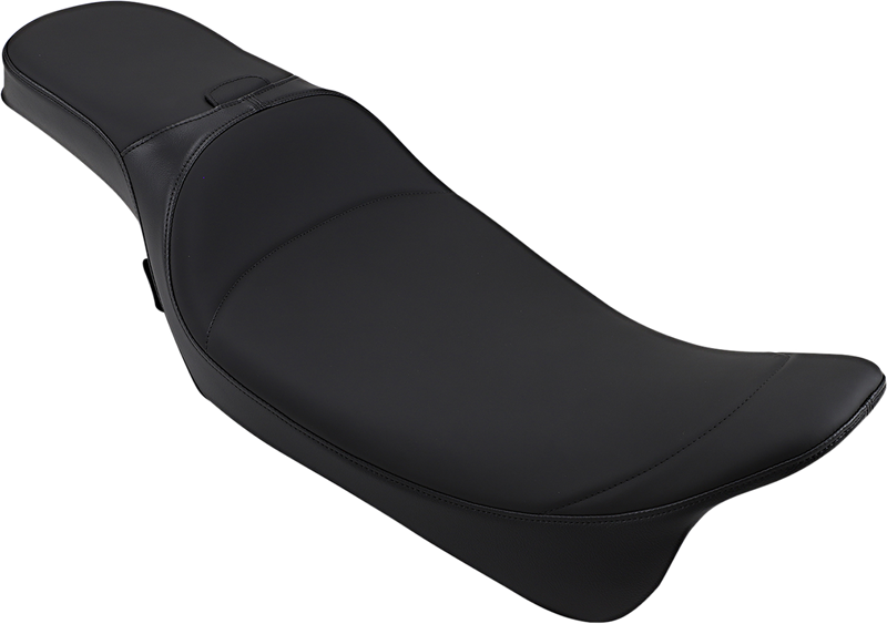DRAG SPECIALTIES SEATS, DRAG SPECIALTIES SEATS Extended Reach Predator Seat - Mild Stitched with Backrest Receptacle for FL 2008-2024, Part #0801-1005
