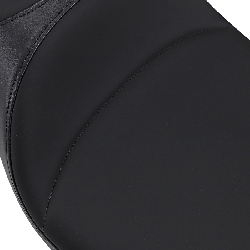 DRAG SPECIALTIES SEATS, DRAG SPECIALTIES SEATS Extended Reach Predator Seat - Mild Stitched with Backrest Receptacle for FL 2008-2024, Part #0801-1005