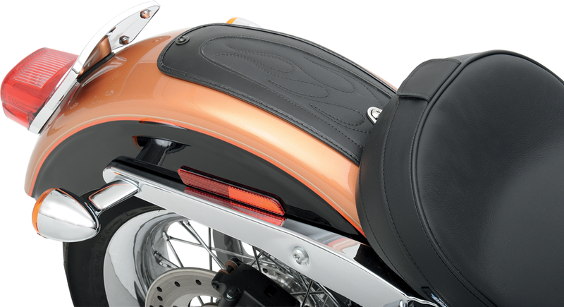 DRAG SPECIALTIES SEATS, Drag Specialties Seats Fender Skin - Flame Stitched Vinyl Center Part 1405-0137