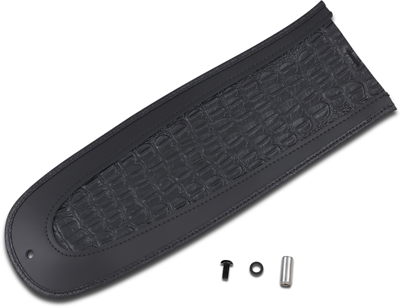 DRAG SPECIALTIES SEATS, Drag Specialties Seats Fender Skin with Embossed Faux Gator Leather Center - Part 1405-0151