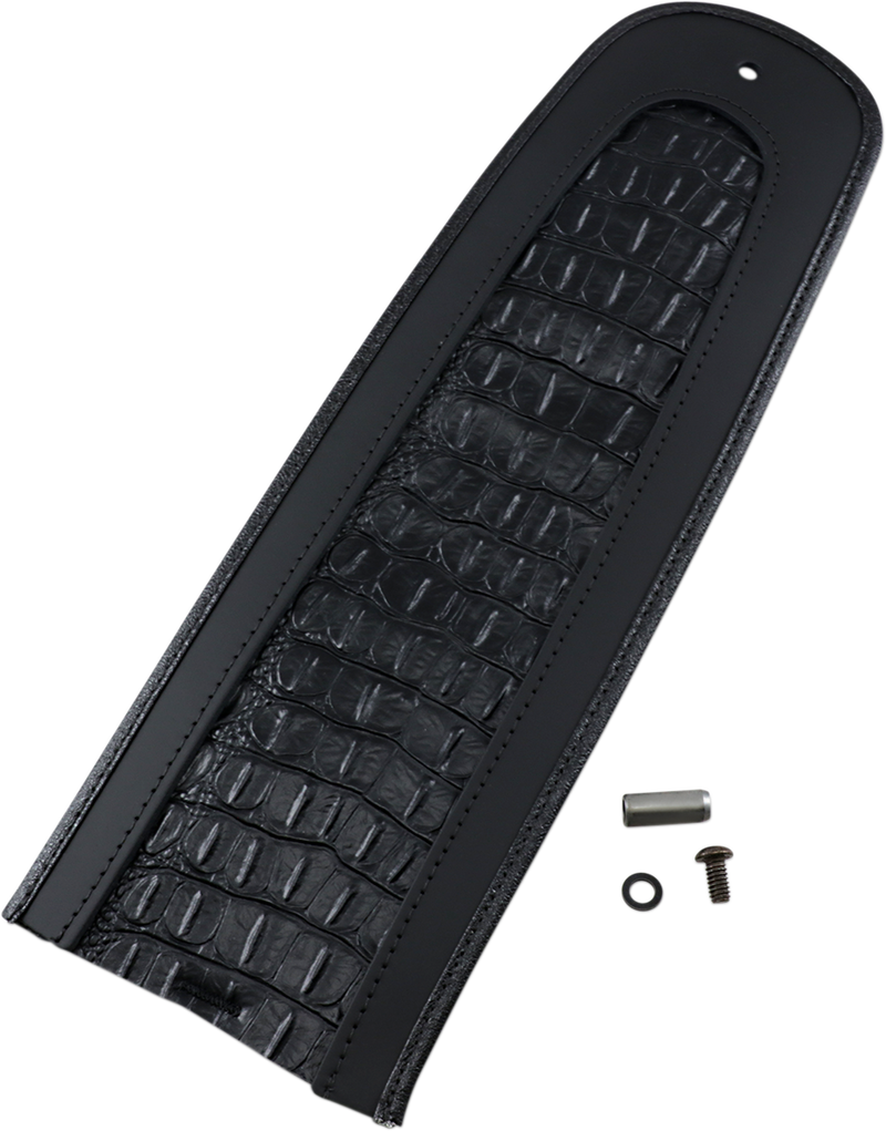 DRAG SPECIALTIES SEATS, Drag Specialties Seats Fender Skin with Embossed Faux Gator Leather Center - Part 1405-0154