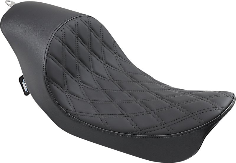 DRAG SPECIALTIES SEATS, Drag Specialties Seats 3/4 Solo Seat Low Diamond Stitch for FXD/FLD 2006-2017 (Part No. 0803-0543)