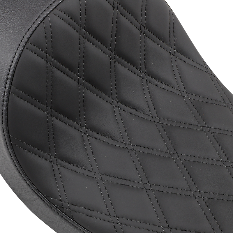 DRAG SPECIALTIES SEATS, Drag Specialties Seats 3/4 Solo Seat Low Diamond Stitch for FXD/FLD 2006-2017 (Part No. 0803-0543)