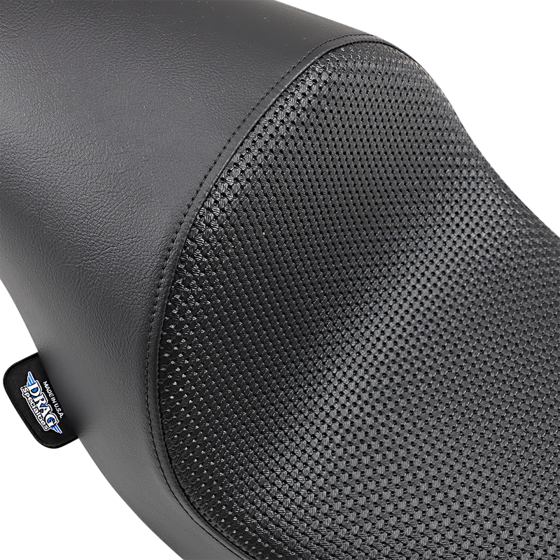 DRAG SPECIALTIES SEATS, Drag Specialties Seats 3/4 Solo Seat Low with Basketweave Finish for FXD/FLD (2006-2017) – Part 0803-0545