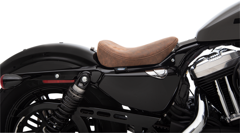 DRAG SPECIALTIES SEATS, Drag Specialties Seats Bobber Solo Seat - Brown Distressed for Harley XL 2010-2022 (Part #0804-0742)