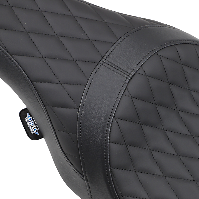 DRAG SPECIALTIES SEATS, DRAG SPECIALTIES SEATS Caballero Seat with Solar Reflective Leather and Diamond Stitch for Harley Davidson FL Models 2008-2023