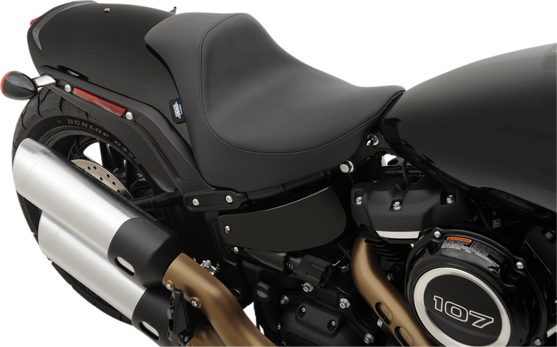 DRAG SPECIALTIES SEATS, Drag Specialties EZ-Solo Seat for FXFB/S '18-'22 - Smooth Solar-Reflective Leather by Drag Specialties Seats Part 0802-1127