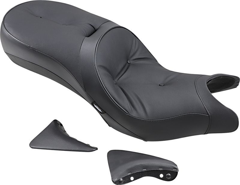 DRAG SPECIALTIES SEATS, DRAG SPECIALTIES SEATS Low-Profile Touring Seat Pillow Style Black for Victory 2010-2015 Part 0810-1542