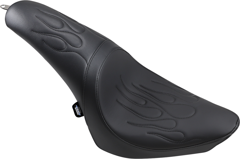 DRAG SPECIALTIES SEATS, Drag Specialties Seats Predator Flame Stitched Seat for Harley FL/FX 2000-2017 - Part 0802-0468