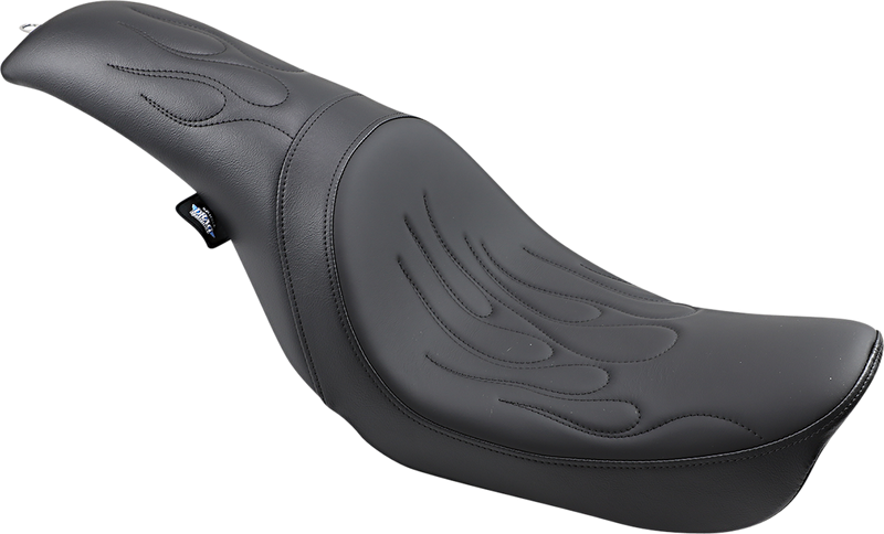 DRAG SPECIALTIES SEATS, DRAG SPECIALTIES SEATS Predator Flame Stitched Seat for Dyna '06-'17 – Part No. 0803-0290