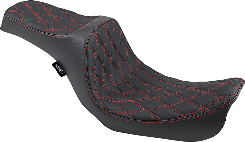 DRAG SPECIALTIES SEATS, Drag Specialties Seats Double Bucket Seat with Mild Stitch for XL '10-'22 – Part Number 0804-0604