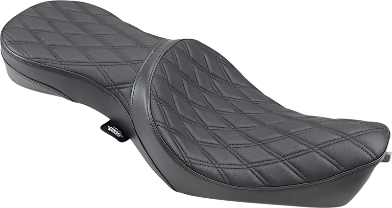 DRAG SPECIALTIES SEATS, DRAG SPECIALTIES SEATS Double Bucket Seat with Double Diamond Stitch for XL '10-'22 – Model 0804-0605