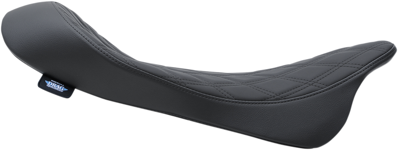 DRAG SPECIALTIES SEATS, Drag Specialties Seats Low Solo Seat - Double Diamond for Harley FL 2008-2023 (Part #0801-1152)