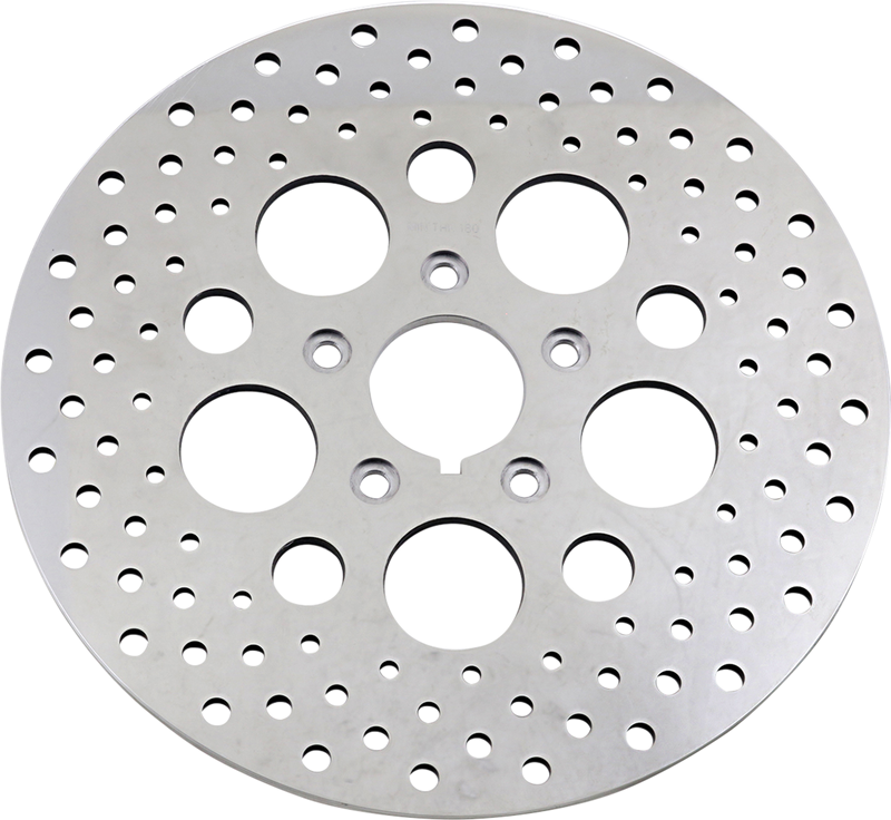 DRAG SPECIALTIES 11.5-inch Front Drilled Brake Rotor for Harley-Davidson 060176ASP-BC648