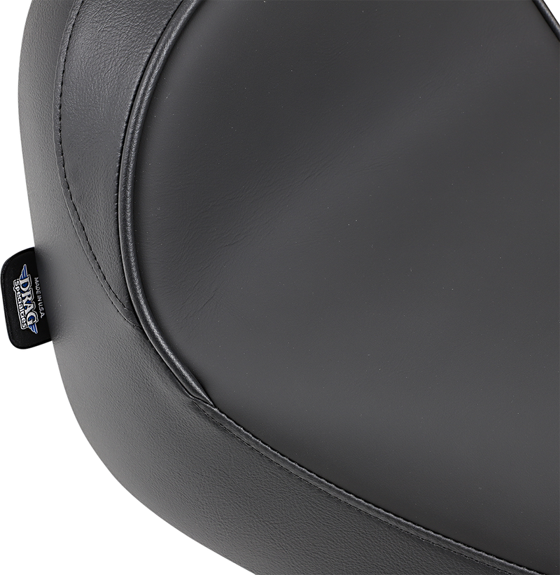 DRAG SPECIALTIES SEATS, DRAG SPECIALTIES SEATS Solo Seat with Driver Backrest for FXST/FLST 1984-1999 - Smooth Finish, Cooler Surface