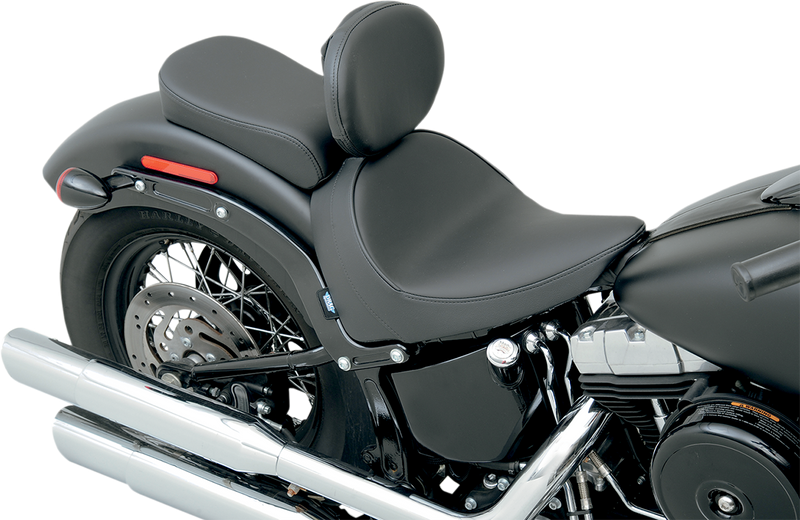 DRAG SPECIALTIES SEATS, Drag Specialties Seats Solo Seat - Smooth with Backrest for FXS/FLS 2011-2017 (Part #0802-0784)