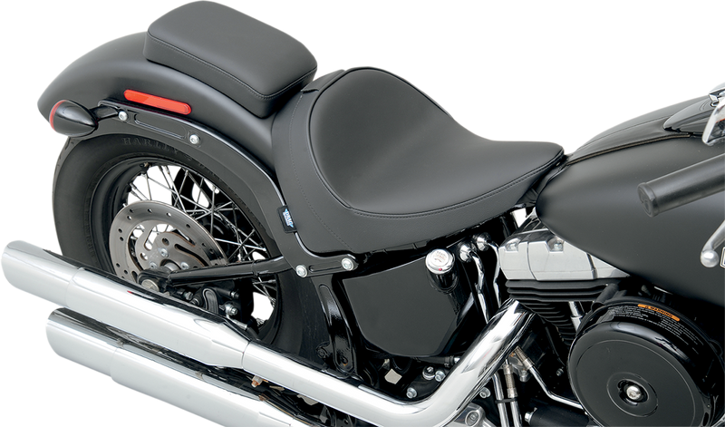 DRAG SPECIALTIES SEATS, Drag Specialties Seats Solo Seat - Smooth with Backrest for FXS/FLS 2011-2017 (Part #0802-0784)