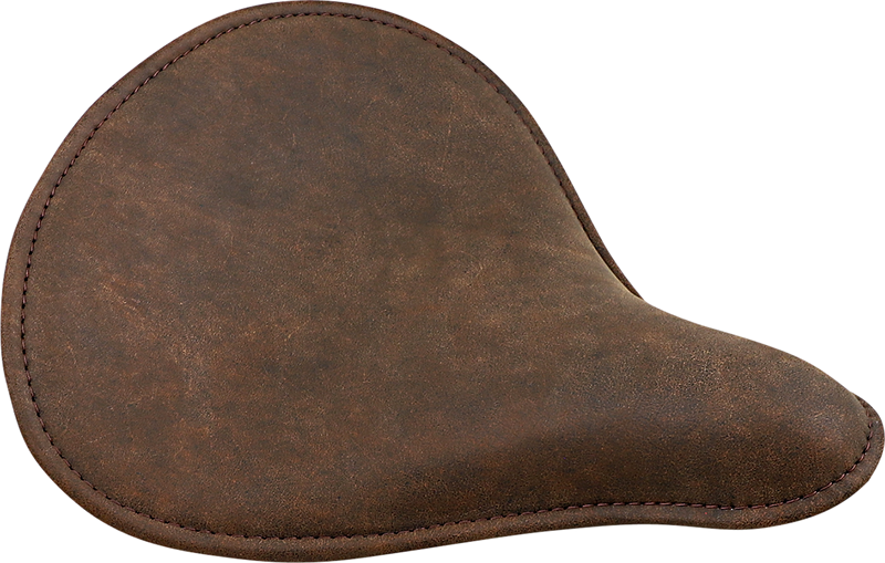 DRAG SPECIALTIES SEATS, DRAG SPECIALTIES SEATS Spring Solo Seat 0806-0056 - Low-Profile Brown with Perimeter Stitch for Bobber Style