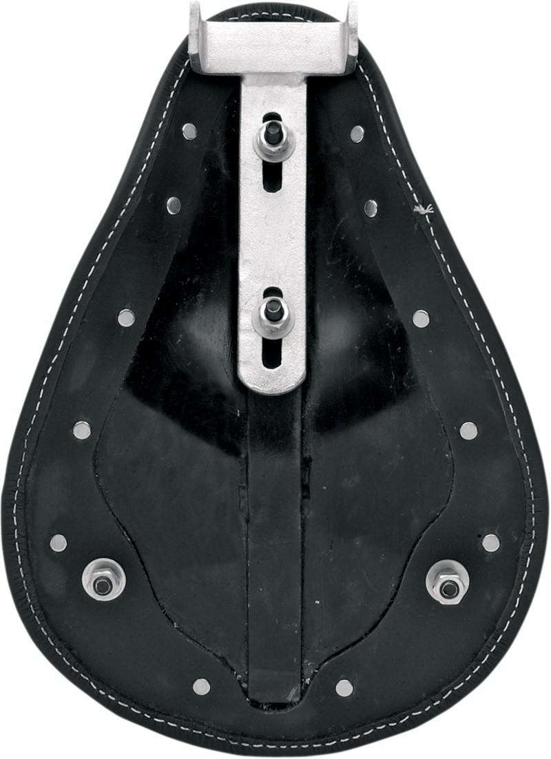 DRAG SPECIALTIES SEATS, Drag Specialties Seats Spring Solo Low-Profile Seat with Black Vinyl and White Stitching - Model 0806-0074