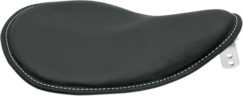 DRAG SPECIALTIES SEATS, Drag Specialties Seats Spring Solo Low-Profile Seat with Black Vinyl and White Stitching - Model 0806-0074