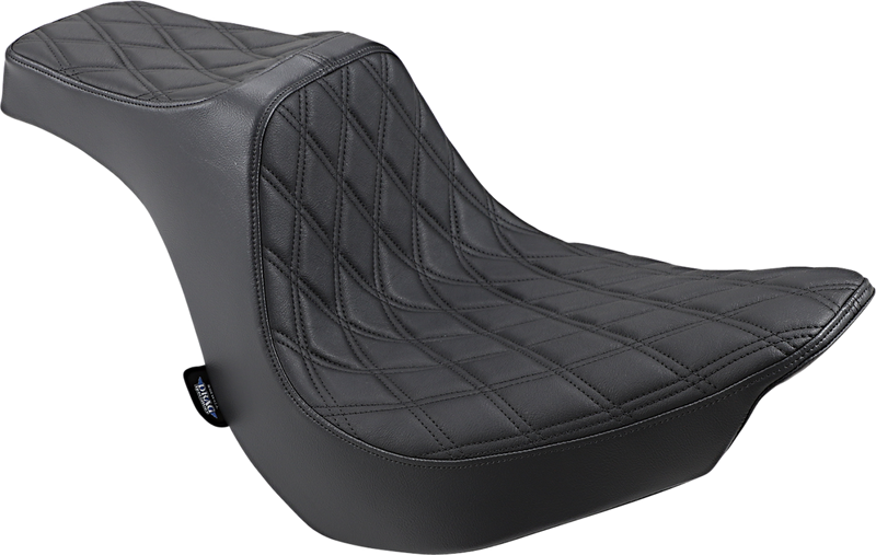 DRAG SPECIALTIES SEATS, Drag Specialties Seats Predator III Double Diamond Seat with Black Stitching for FLFB/S '18-'25 | Part Number 0802-1188