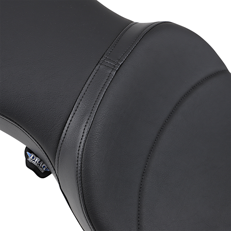 DRAG SPECIALTIES SEATS, Drag Specialties Seats Predator III Double Diamond Seat with Red Stitching for FXD/FLD 2006-2017 - Part Number 0803-0604