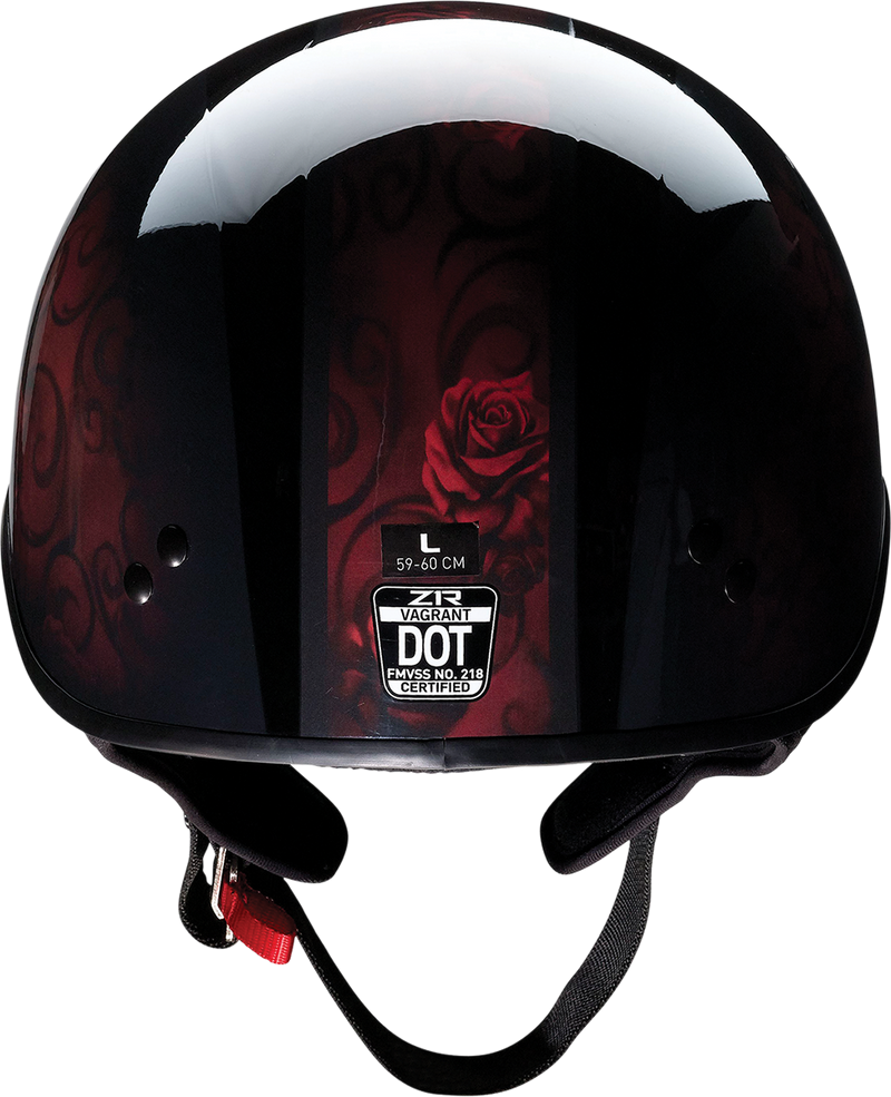 Z1R, Z1R Vagrant Helmet - Red Catrina Design, Black/Red, Small by Z1R (Part #0103-1314)