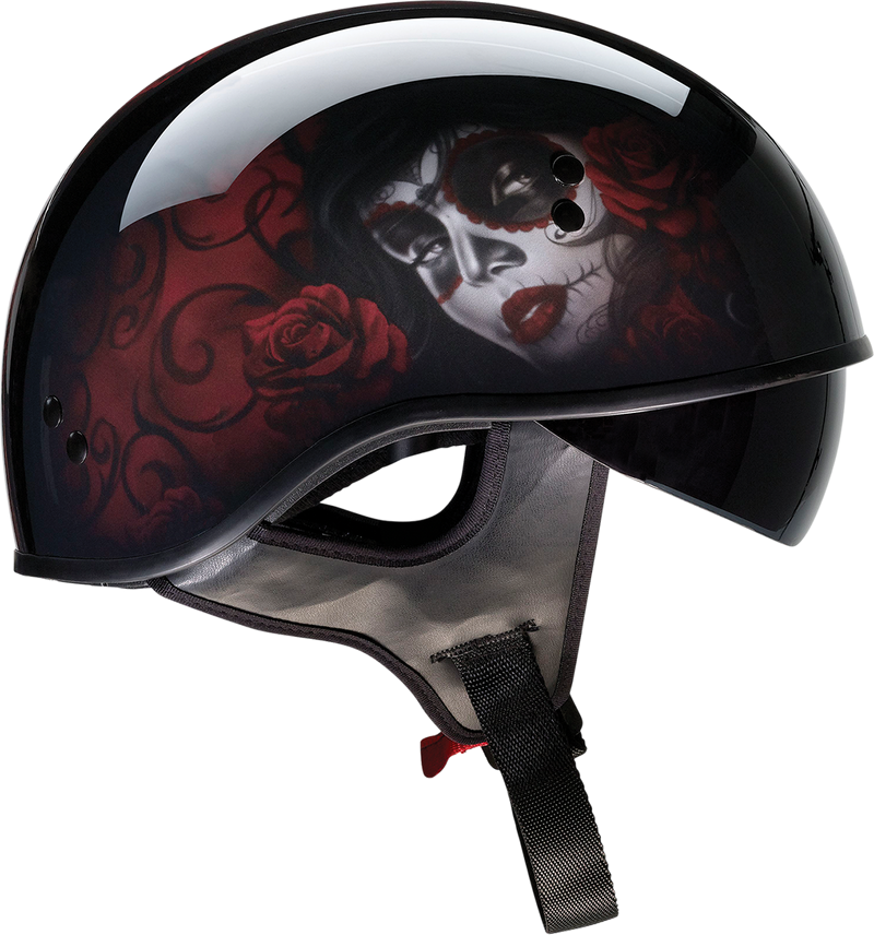 Z1R, Z1R Vagrant Helmet - Red Catrina Design, Black/Red, Small by Z1R (Part #0103-1314)