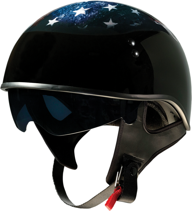 Z1R, Z1R Vagrant Helmet USA Skull Black Medium - Part 0103-1309