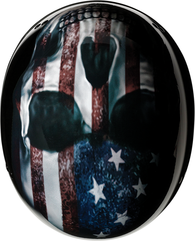 Z1R, Z1R Vagrant Helmet USA Skull Black Large - Part Number 0103-1310