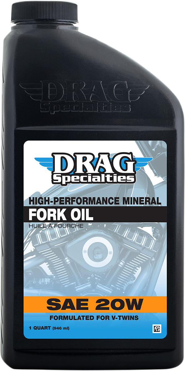 DRAG SPECIALTIES OIL, Drag Specialties Oil Fork Oil 20W Heavy - 1 U.S. Quart (Part Number 198933)