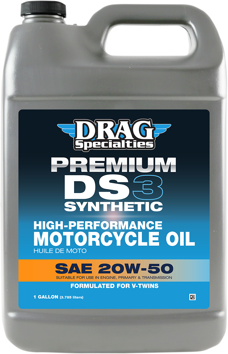 DRAG SPECIALTIES OIL, DRAG SPECIALTIES OIL DS3 Synthetic 20W-50 Engine Oil for Harley-Davidson® V-Twin - 1 Gallon