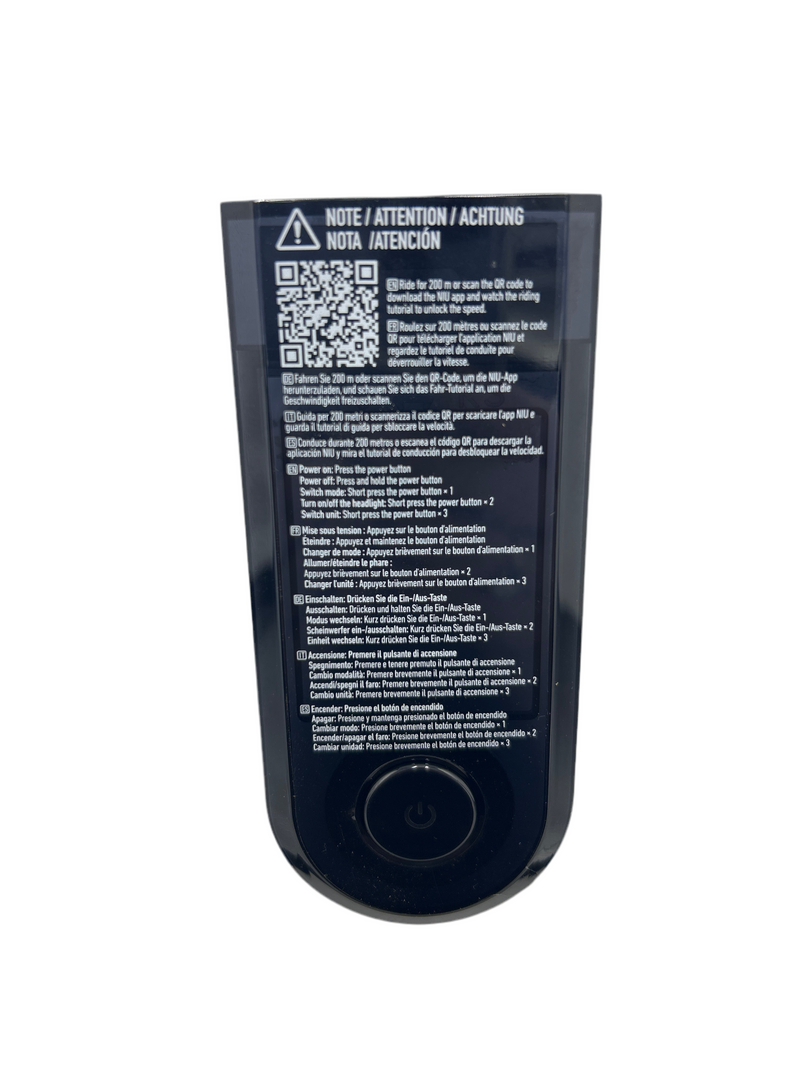 NIU Dashboard Cover;  NIU KQi 300P, KQi 300X