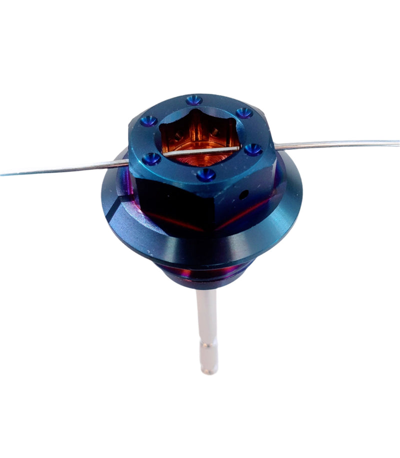 NCY Dipstick - Electroplated Titanium; GY6; 139QMB