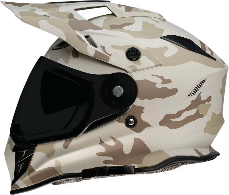 Z1R, Z1R Range Helmet - Camo Desert Medium with Polycarbonate Shield and Drop-Down Sun Visor